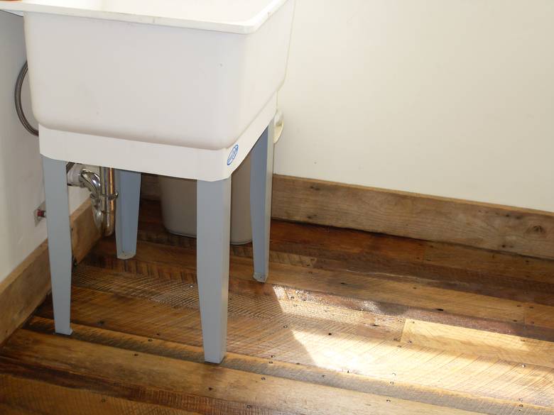 As-Is Oak Shiplap Face Nailed / This floor was sanded to achieve the desired character